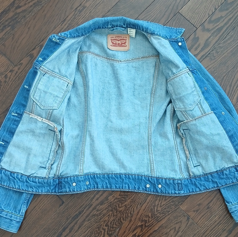 Levi's Original Trucker Jeans Jacket Women XS - Picture 6 of 7